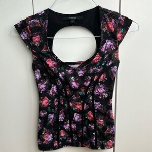 Guess Flower Corset Top XXS